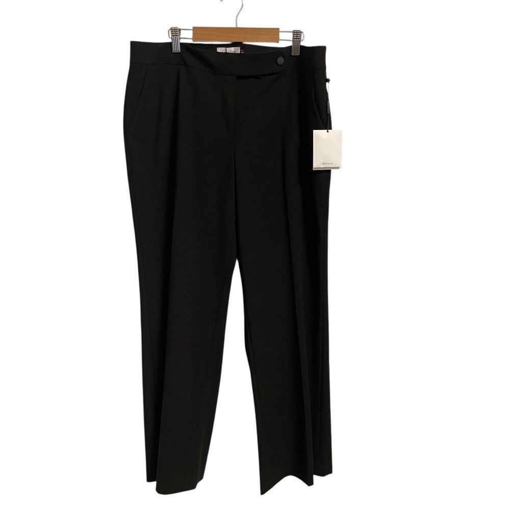 Calvin Klein Classic Fit Black Trousers Straight Leg Dress Pants Size 12